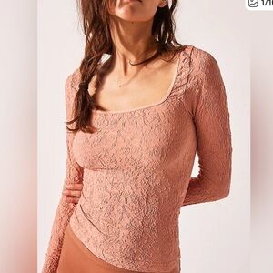 Free People Have It All Long Sleeve in Smoke Rose
